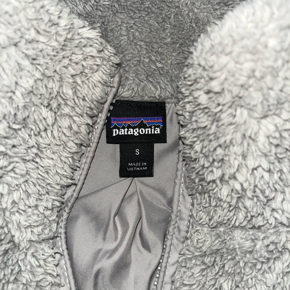Patagonia Los Gatos vest gray fuzzy warm s - Picture 3 of 4